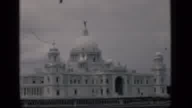 Bombay India (1946): Large White Palatial Building With Round Turrets