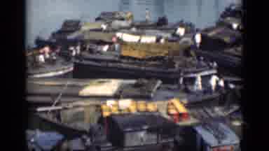 Bombay India (1946): People Visiting And Exploring Shipyard Near Dock During The