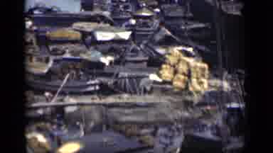 Bombay India (1946): It's A Slum Area Some Goods Are Carried By Crane