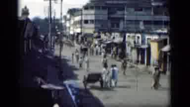 Bombay India (1946): A Typical Day In A Village In India With People Milling About