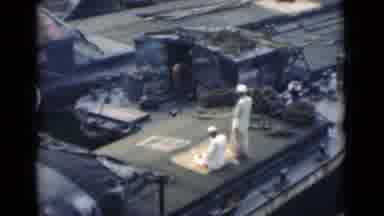 Calcutta India (1946): Muslim Brothers Praying On Terrace