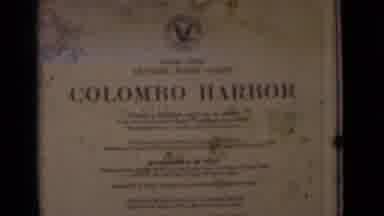 Calcutta India (1946): A Message Of Colombo Harbor And Two Sailors On Top Of A