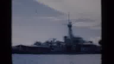 Colombo Ceylon-1946: Large Naval Vessel K619 Docked With Tall Conning Tower