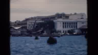 Colombo Ceylon-1946: Large White Building In The Middle Of The Water While