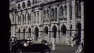 Colombo Ceylon (1946): City Venue Has A Lot Of People Walking Around In Front Of A