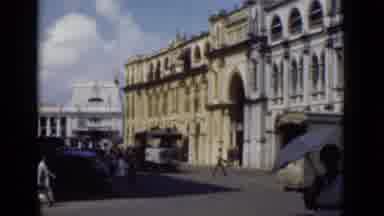 Colombo Ceylon (1946): A Typical Busy Day In An Old Town In The 50'S-60'S