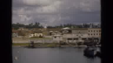 Colombo Ceylon (1946): View Of Seaside City And Green Trees On A Clear Day