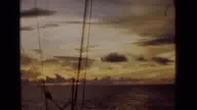 Colombo Ceylon (1946): Footage Of The Sunset Taken From A Distance From A Sailing