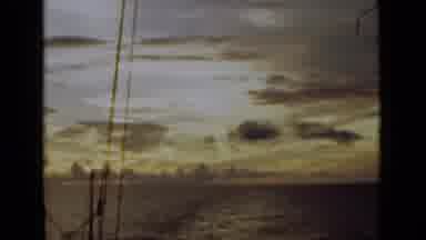 Colombo Ceylon (1946): The Sky Is Filled With A Light Yellow Hue As The Sun Is