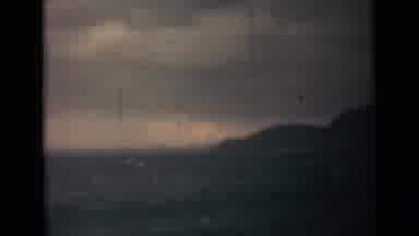 India (1946): Boat Sailing Through Water Going Side To Side Because Of The Waves