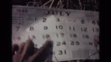 India (1946): A Person Watching The Dates And Highlighting The Calendar Sheets