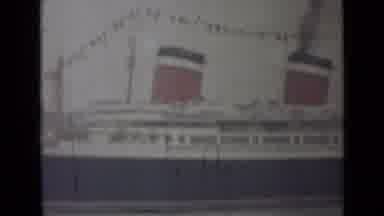 India (1946): A Large Ship With The Person Taping The View Looking At The Statue