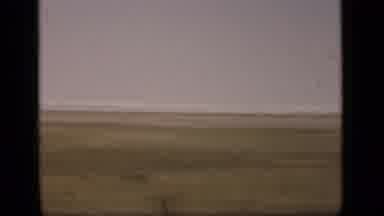 Suez Canal Egypt (1946): View Of Green And Brown Plains On A Clear Day