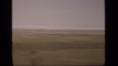 Suez Canal Egypt (1946): Old Time Blurry Film Of A Landscape Of An Empty Desert