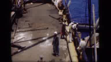 Suez Canal Egypt (1946): A Group Of Arabian Men Getting Ready To Head Out To Sea