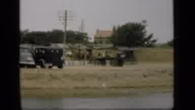 Suez Canal Egypt (1946): Camel Pulls A Cart And The Man Sitting On The Cart Drives