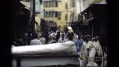 Suez Canal Egypt (1946): People Walking Through The Busy Streets Of The City