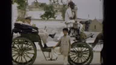 Suez Canal Egypt (1946): Military Official Smoking In Public Area With Under Age