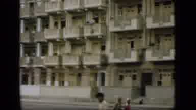 Suez Canal Egypt (1946): A Couple And A Man Walking On The Road