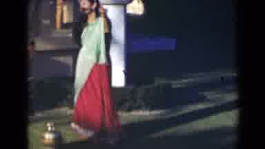 India (1947): Girl In Dress Dancing In The Yard