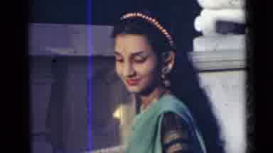 India (1947): Indian Woman With Drop On Forehead Laughing Alone Like Crazy
