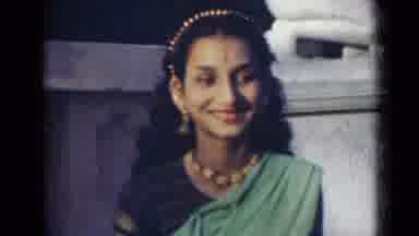 India (1947): A Girl Dancing And Showing Flowers With Action