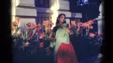 India (1947): A Young And Vibrant Woman Smells The Flowers And Performs A Dance Of