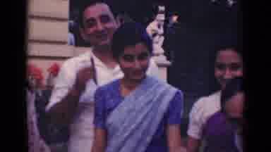 India (1947): A Group Of Indian People Outside On The Grass