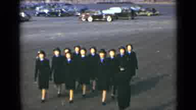 New York (1947): Women Marching In Formation