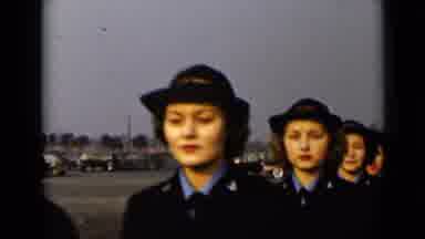 New York (1947): Line Of Women Marching In Historical Footage