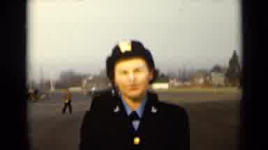 New York (1947): Several Women In Uniform Walk Up To The Camera And Trade Off