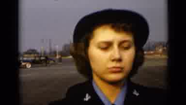 New York (1947): Women In The Army Walking In A Formal Line Toward The Camera