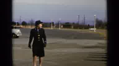 New York (1947): Military Or Law Enforcement Women Walking In Formation With Their