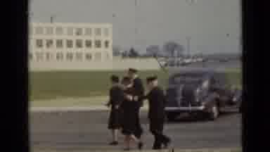 New York (1947): Four Navy People Are Walking Across The Streets