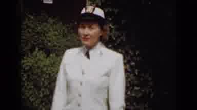 New York (1947): Female Naval Officer Posing For The Camera