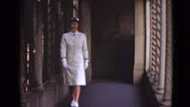 New York (1947): Woman Walking Down Hall
