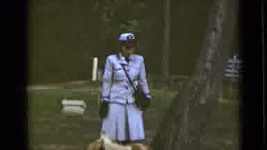 NEW YORK-1947: Young Vibrant Woman Just Returning From Military Training