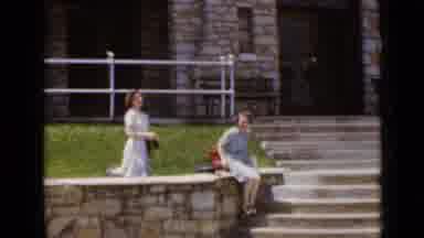 New York (1947): Two Ladies Are Walking Across The Street In Order To Go To Work