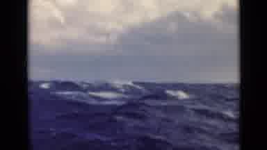 Persian Gulf (1947): Video Taken From A Boat Out N Middle Of Ocean As Large Waves