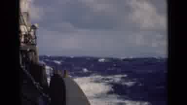 Persian Gulf (1947): Large Boat Cuts Through The Waves And Rocks Back And Forth In