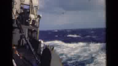 Persian Gulf (1947): Ocean Being Filmed While Person Is On A Boat