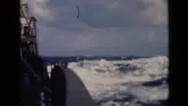Persian Gulf (1947): A Ship Sailing The Water To Protect The People Traveling For