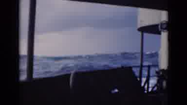 Persian Gulf (1947): Ocean Being Filmed From The Inside Of A Boat