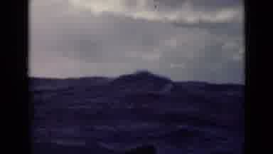 Persian Gulf (1947): View Of Large Blue Ocean Waves On A Clear Day