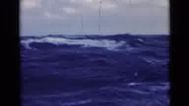 Persian Gulf (1947): View Of Blue Ocean Water Waves On A Clear Day