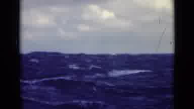 Persian Gulf (1947): Video Taken From A Ship Out On The Sea As Water Swells Rise