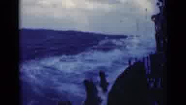 Persian Gulf (1947): Massive Waves During Rough Seas Making A Large Ship Sway Back