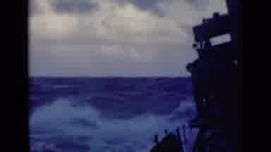Persian Gulf (1947): Boat Sailing On A Very Rough Sea With Big Waves