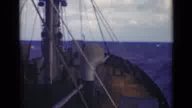Persian Gulf (1947): A Large Boat Sails Through The Water And Bobs Calmly On The
