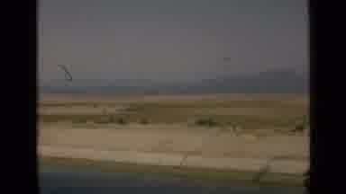Suez Canal Egypt (1946): Passing By The Natural Scenery Of The Desert And The Sky